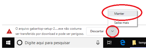 Alerta do Windows 1