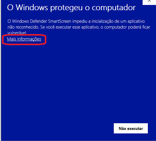 Alerta do Windows 2